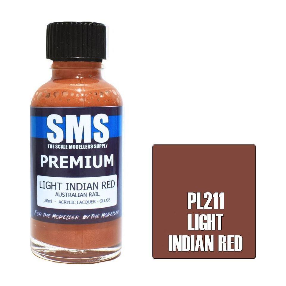 SMS Premium Light Indian Red (Australian Rail) Acrylic Lacq