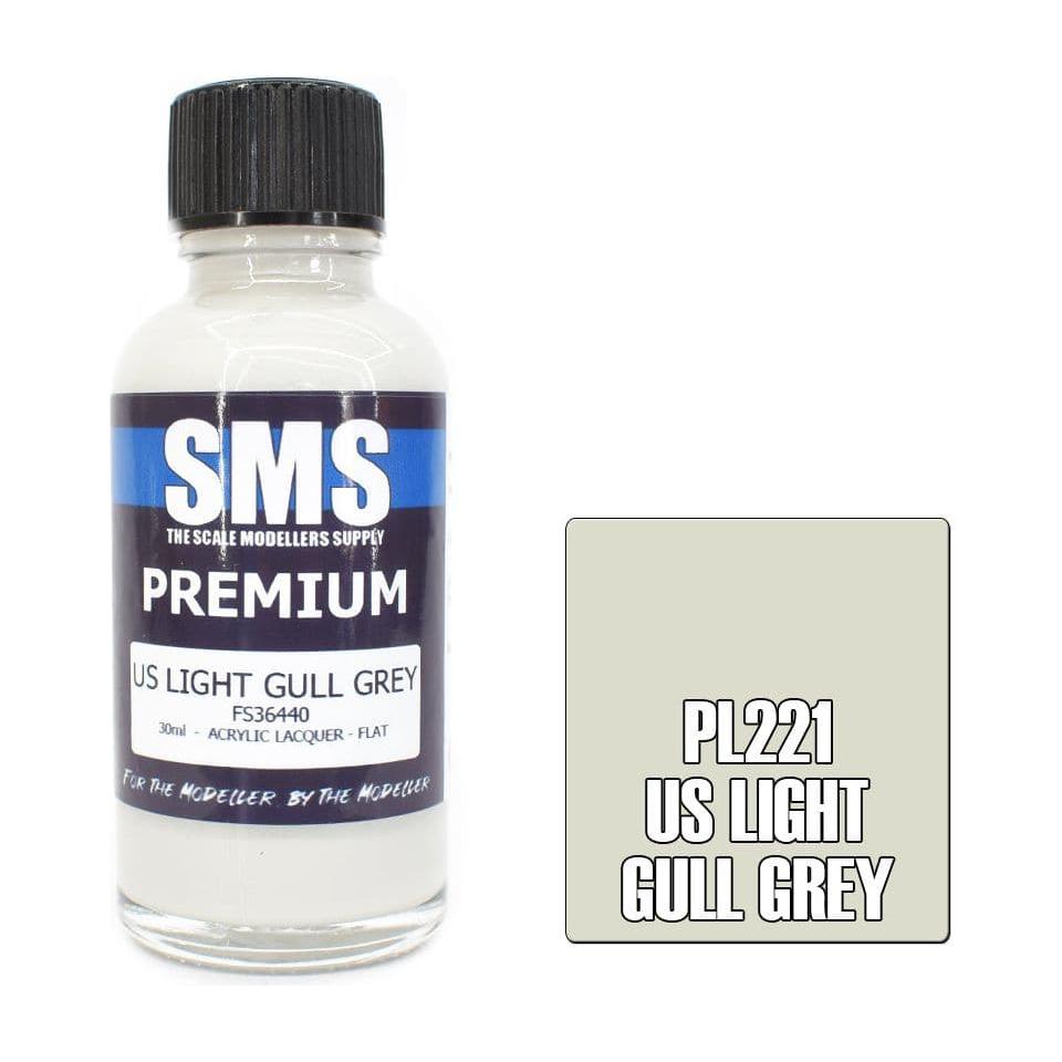 SMS Premium US Light Gull Grey Acrylic Lacquer 30ml