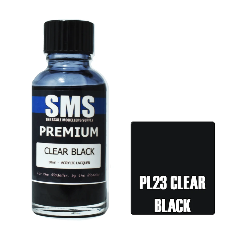 SMS Premium Clear Black Acrylic Lacquer 30ml
