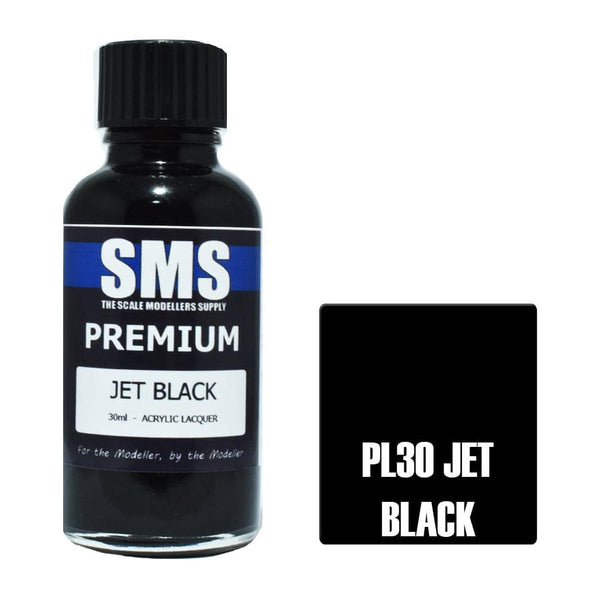 SMS Premium Jet Black Acrylic Lacquer 30ml