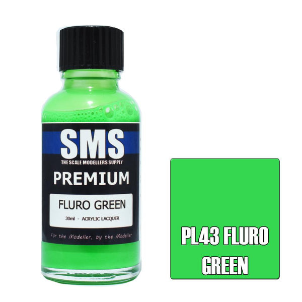 SMS Premium Fluro Green Acrylic Lacquer 30ml
