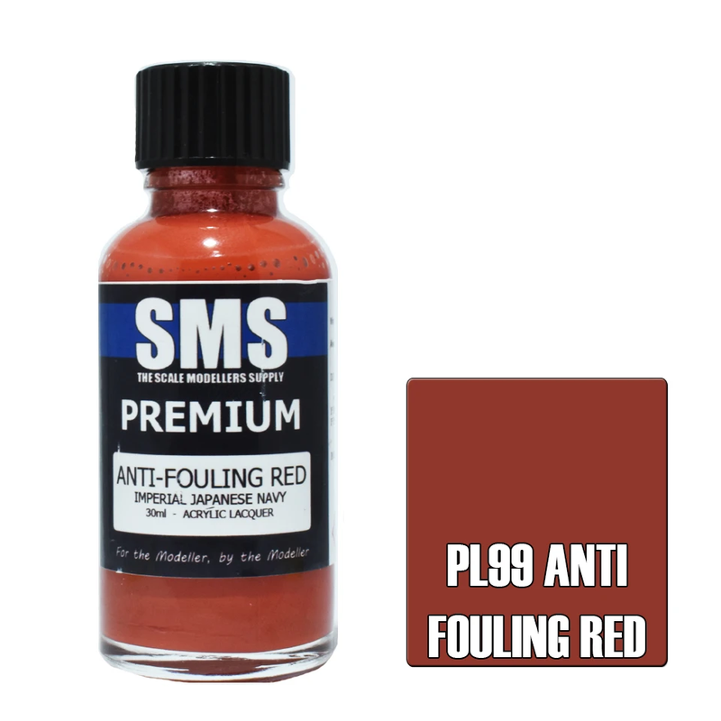 SMS Premium Anti-Fouling Red Acrylic Lacquer 30ml