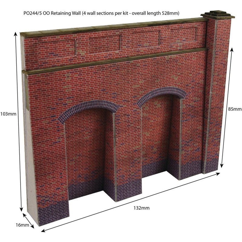 METCALFE OO/HO Retaining Brick Wall