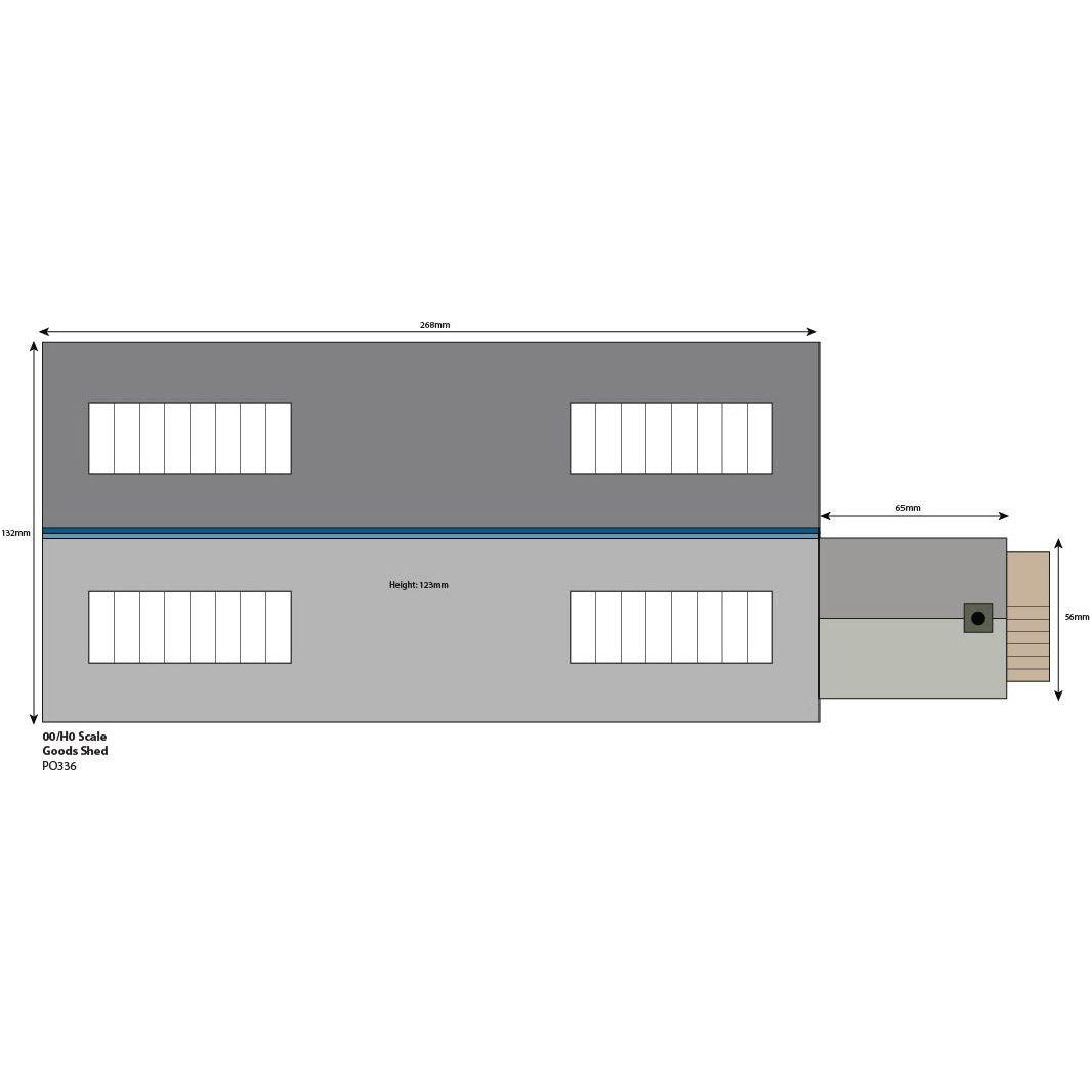 METCALFE OO/HO S & C Goods Shed