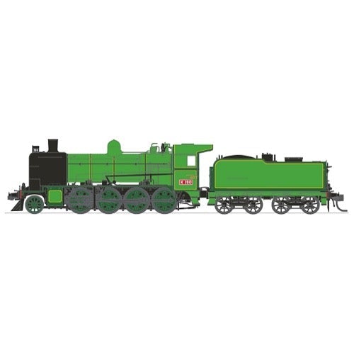 PHOENIX REPRODUCTIONS HO Victorian Railways K Class K190 Preserved 1980s Green 2-Tone DCC Sound