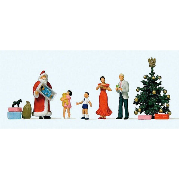 PREISER HO Merry Christmas Figures/Tree