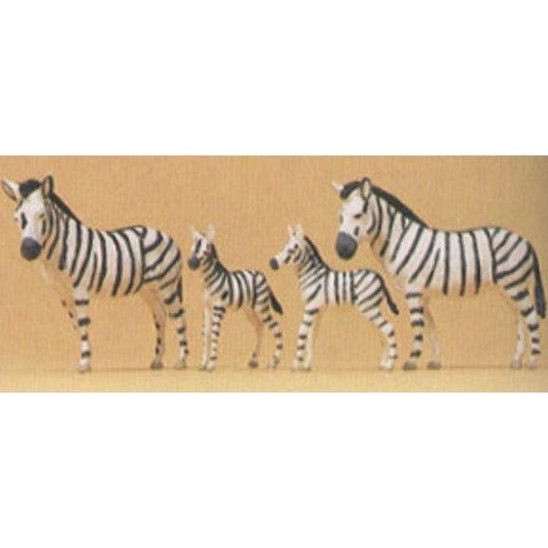 PREISER HO Zebras Adults & Foals (4)