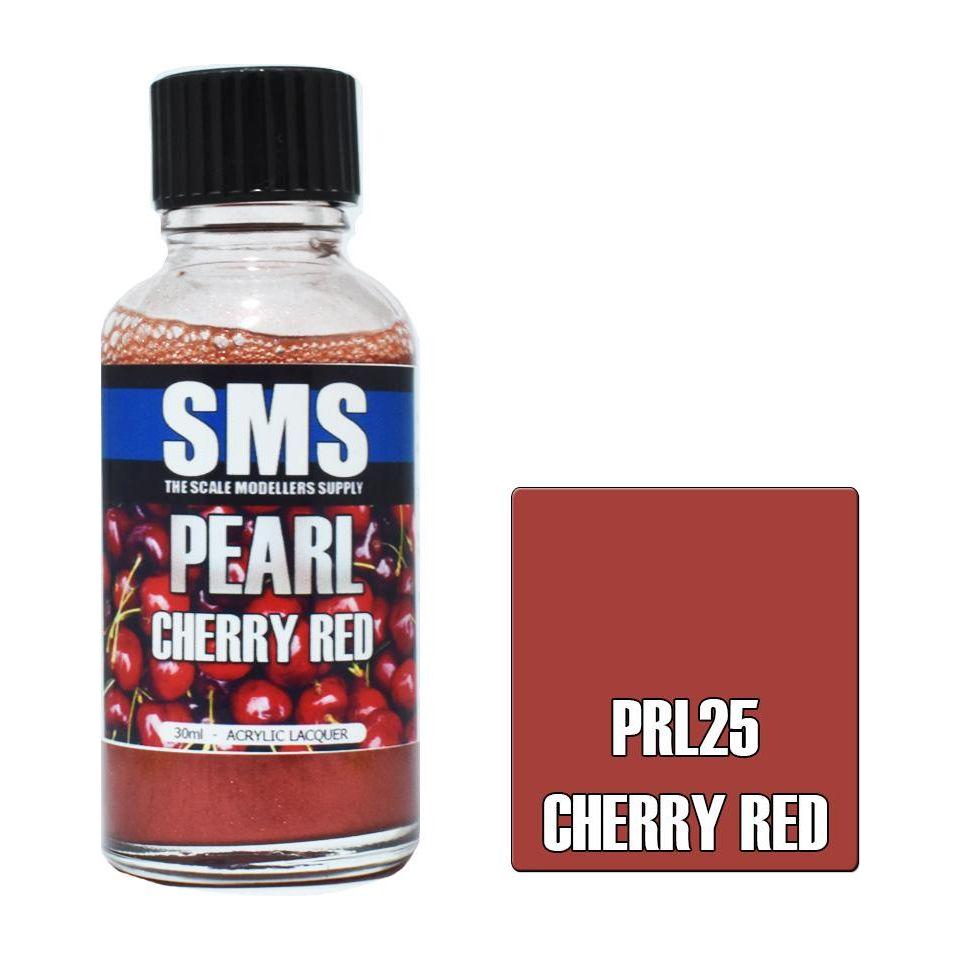 SMS Pearl Acrylic Lacquer Cherry Red 30ml