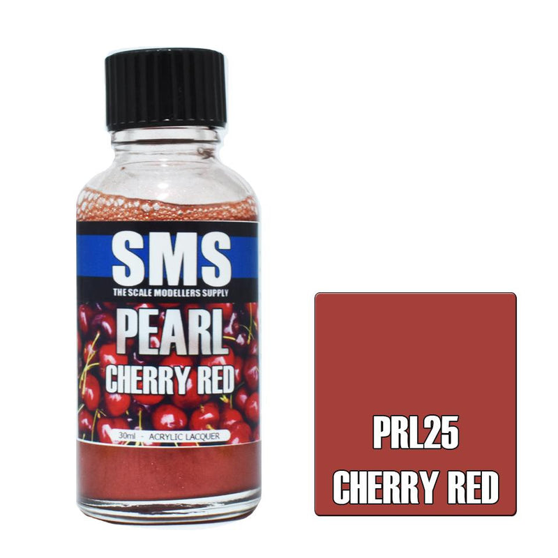 SMS Pearl Acrylic Lacquer Cherry Red 30ml