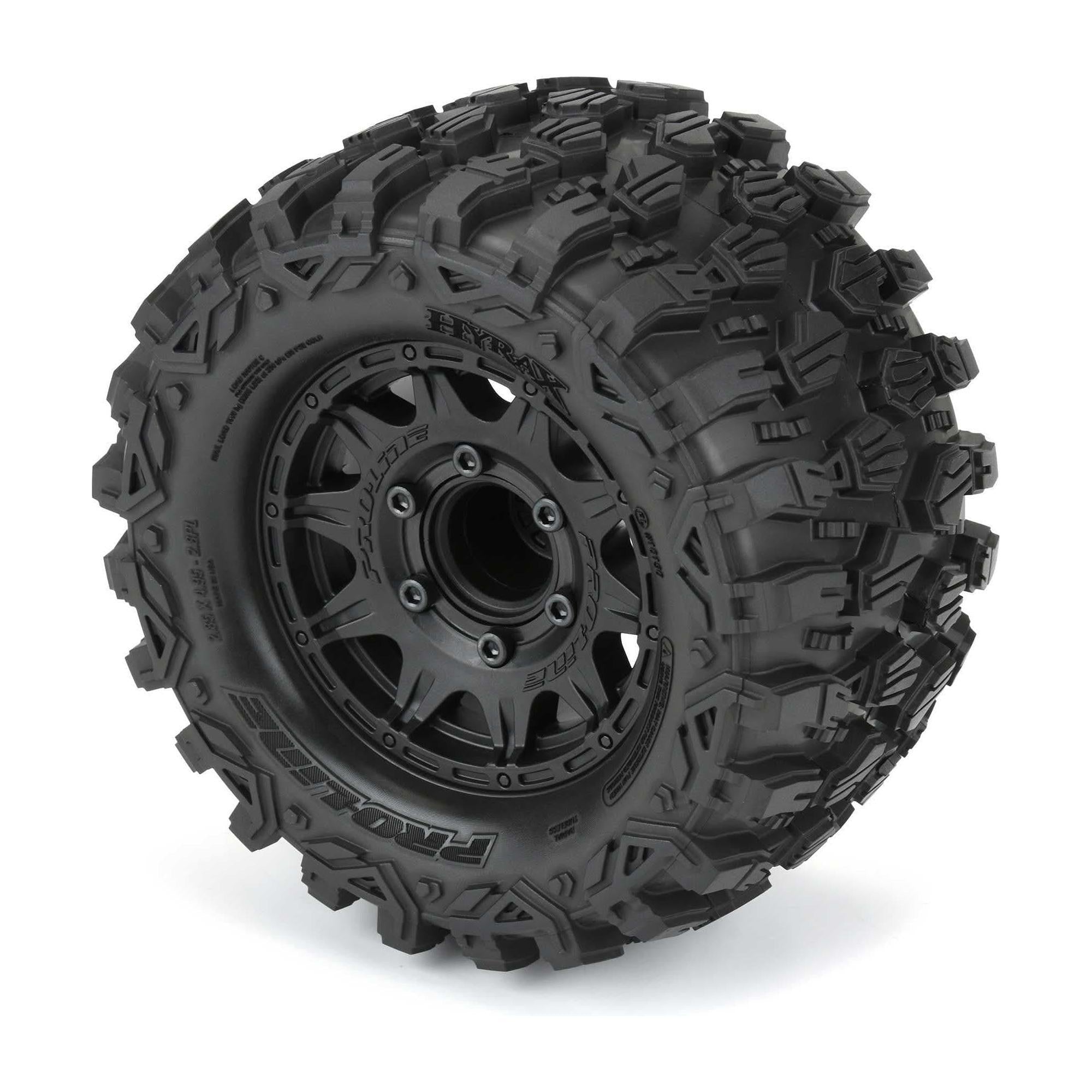 PROLINE Hyrax 2.8in Tyres Tyres Mounted on Black 6x30 Wheel