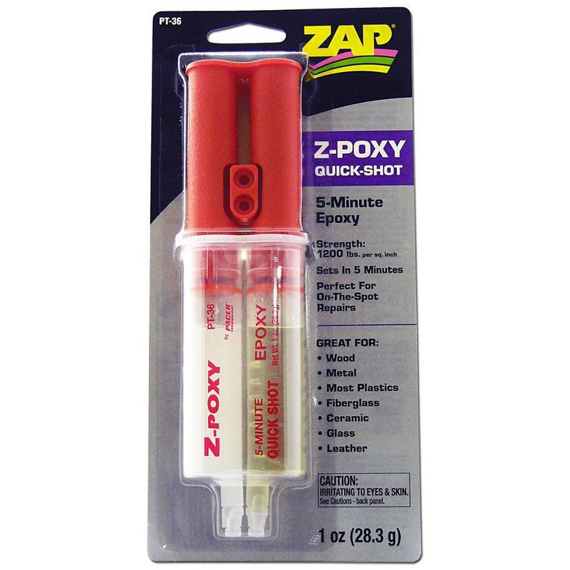 ZAP Z-Poxy Syringe 5min. 1oz