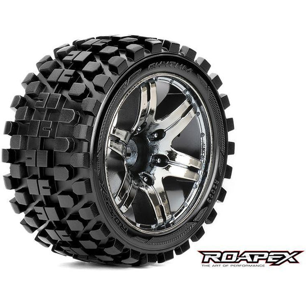 ROAPEX Rhythm 1/10 Stadium Truck Tyre Chrome