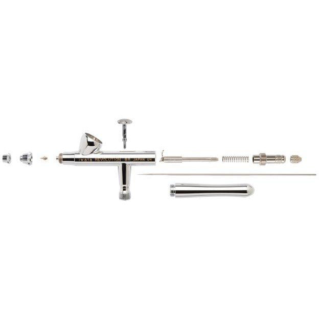IWATA Revolution HP-BR Gravity Feed Dual Action Airbrush 0.3mm