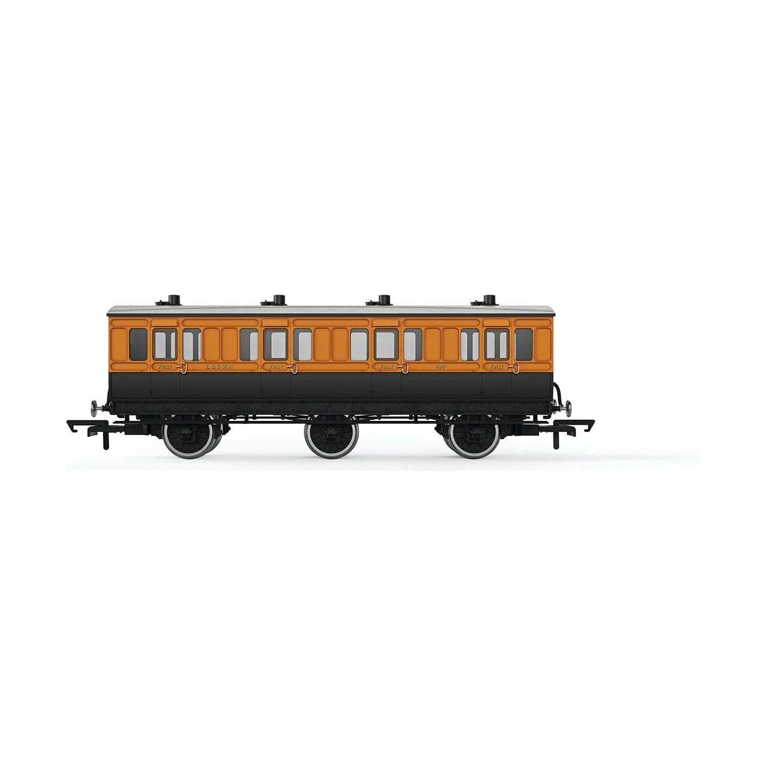 HORNBY OO LSWR, 6 Wheel Coach, 1st Class, 490 - Era 2