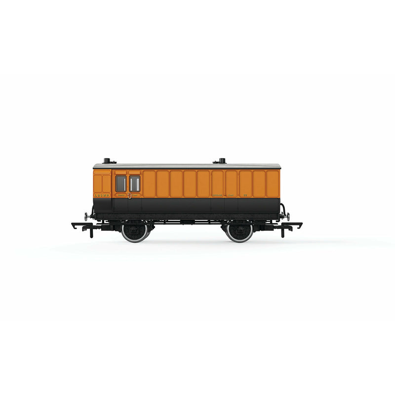 HORNBY OO LSWR, 4 Wheel Coach, Passenger Brake, 82 - Era 2