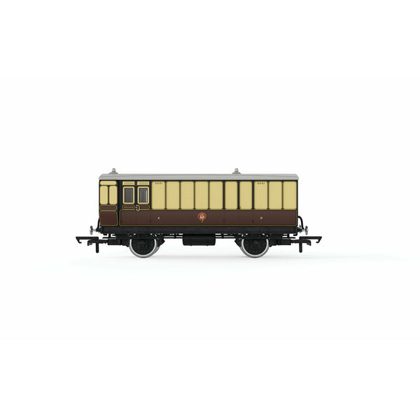 HORNBY OO GWR, 4 Wheel Coach, Passenger Brake, 505 - Era 2/