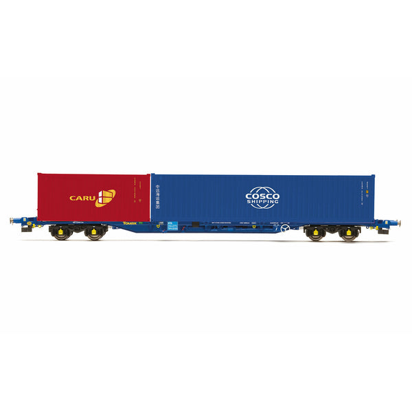 HORNBY OO Touax, KFA, Container Wagon with 1 x 20' & 1 x 40' Containers - Era 11