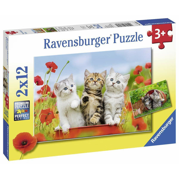 RAVENSBURGER Kitten Adventures Puzzle 2x12pce