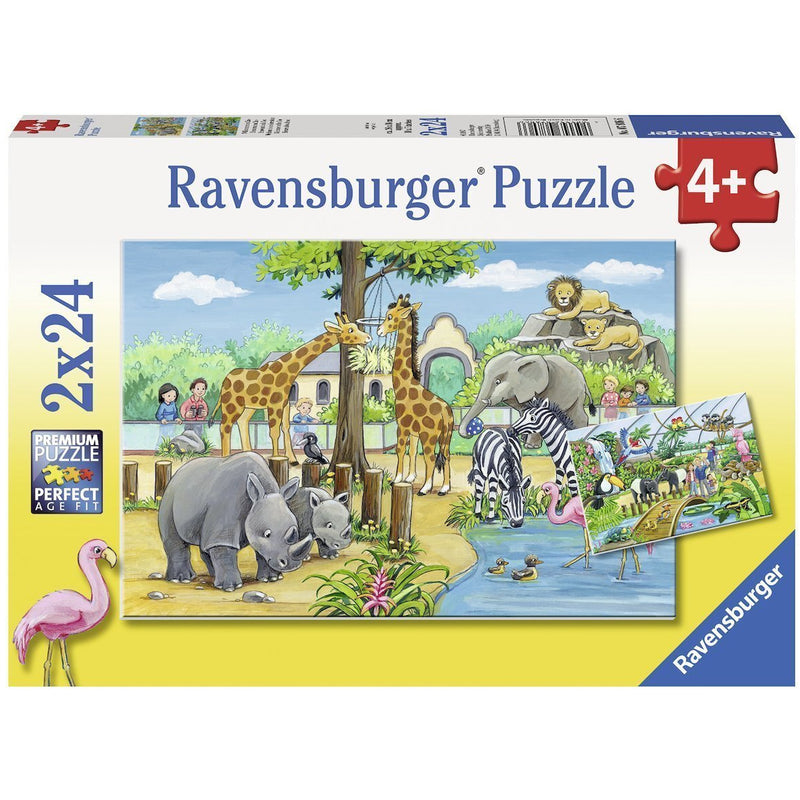 RAVENSBURGER Welcome to the Zoo Puzzle 2x24pce