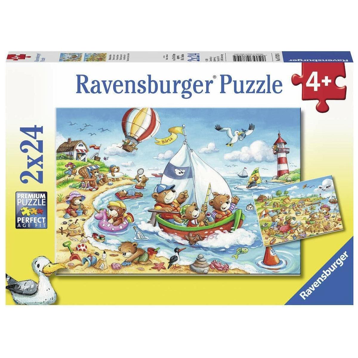 RAVENSBURGER Seaside Holiday Puzzle 2x24pce