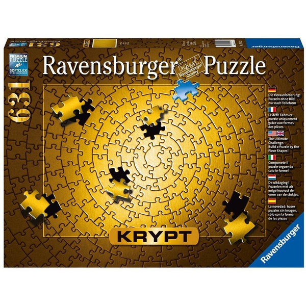 RAVENSBURGER KRYPT Gold Spiral Puzzle 631pce