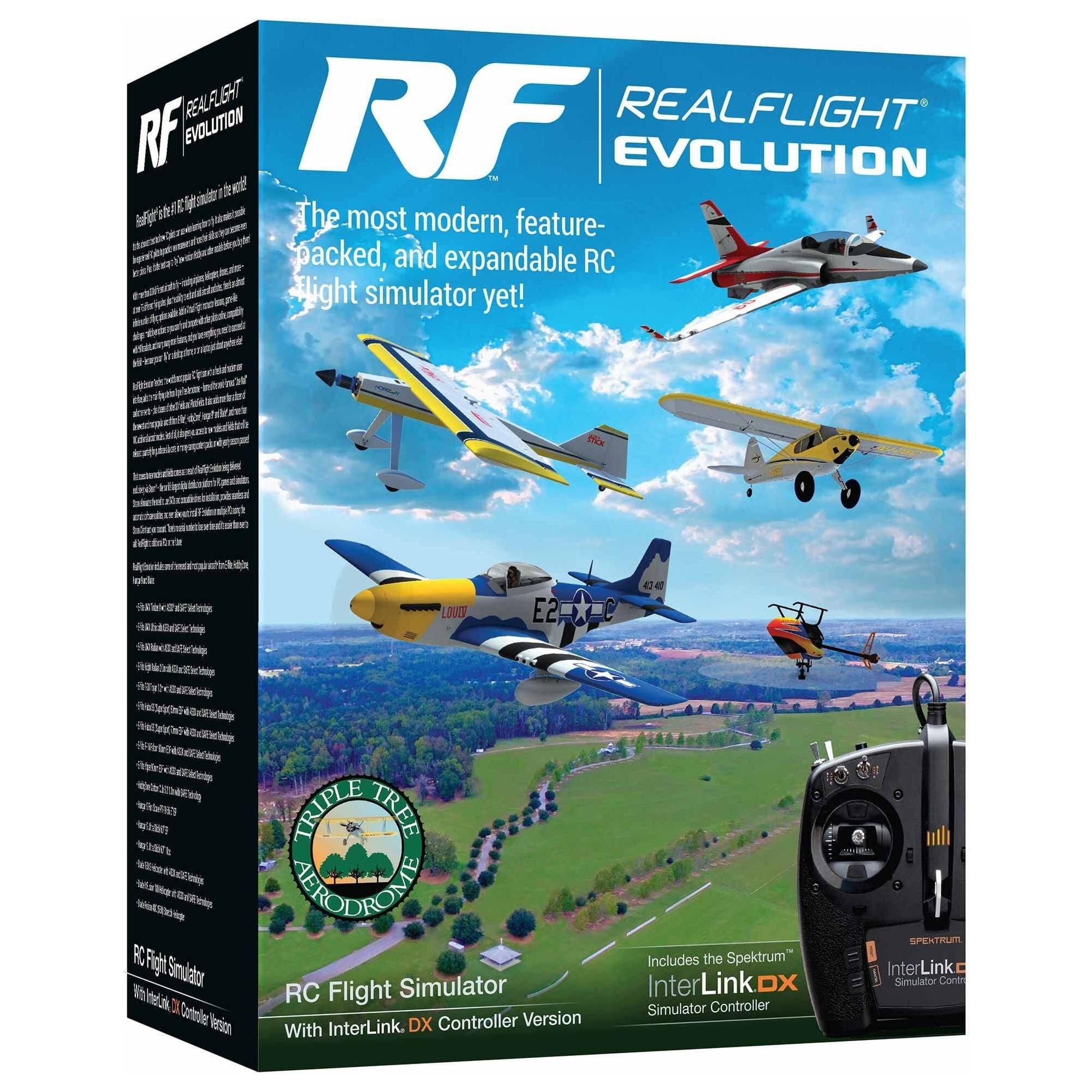 REALFLIGHT Evolution Flight Simulator with Mode Changable Interlink Controller