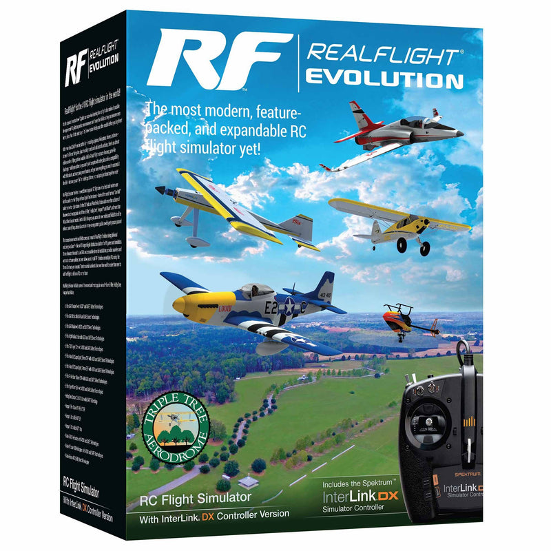 REALFLIGHT Evolution Flight Simulator with Mode Changable Interlink Controller