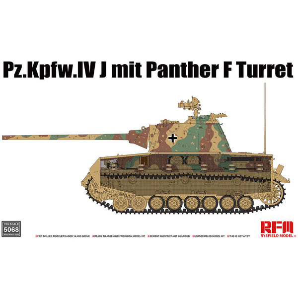 RYEFIELD 1/35 Pz.Kpfw.IV J w/ Panther F Turret