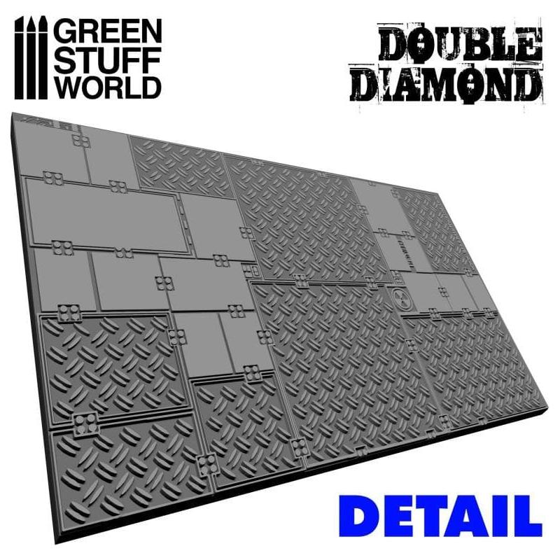 GREEN STUFF WORLD Rolling Pin Double Diamond