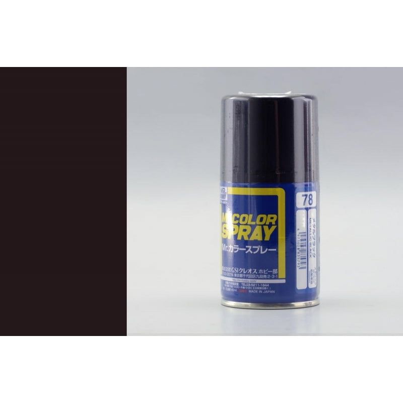 Mr Color Spray Metallic Gloss Black - S078