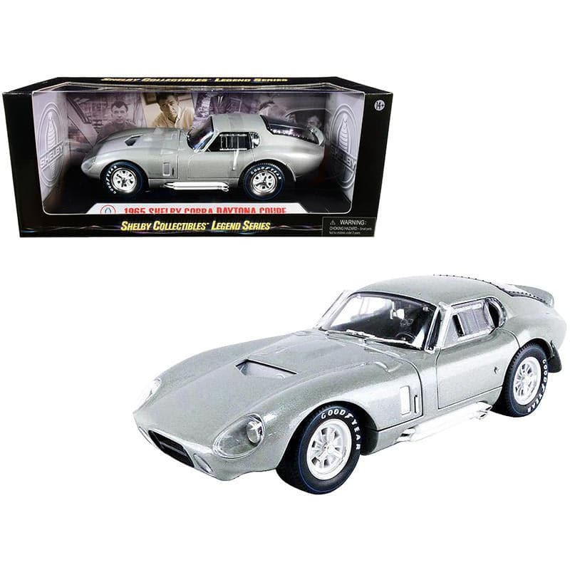 SHELBY 1/18 Silver 1965 Shelby Cobra Daytona Coupe