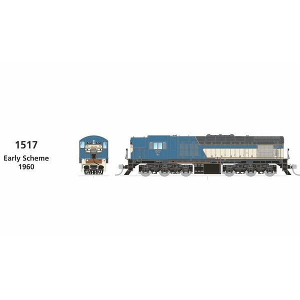 SDS MODELS HO QR 1502 Class Locomotive #1517 Early Scheme 1960 DCC Sound