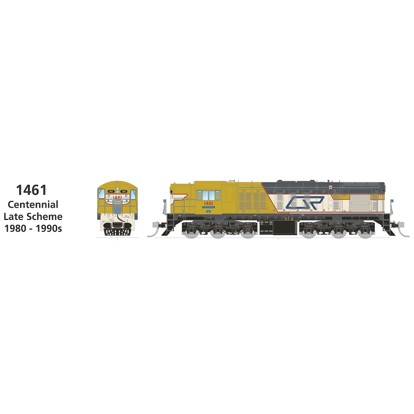 SDS MODELS HO QR 1460 Class Locomotive #1461 Centennial Late Scheme 1980 - 1990s DCC Sound