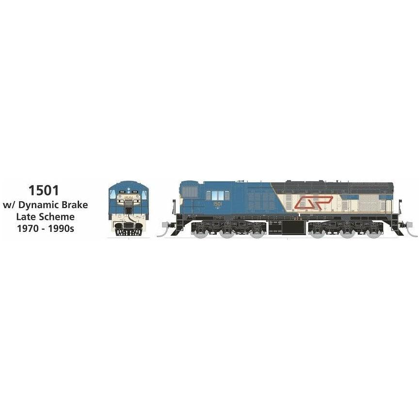 SDS MODELS HO QR 1460 Class Locomotive #1501 with Dynamic Brake Late Scheme 1970 - 1990s DCC Sound