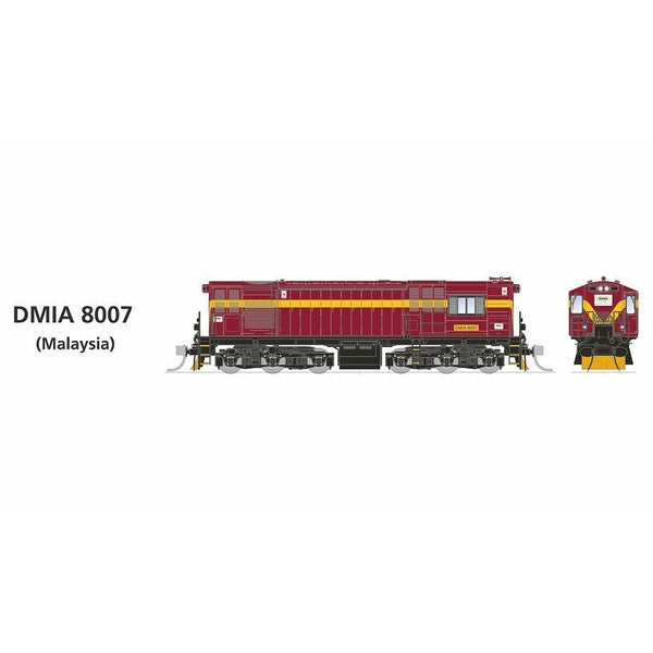 SDS MODELS HO QR 1620 Class Locomotive DMIA 8007 (Malaysia) DCC Sound