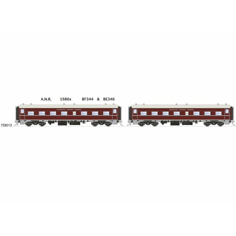 SDS MODELS HO 700 Class Passenger Cars A.N.R. BF344 & BE346 1980s (2 Pack)