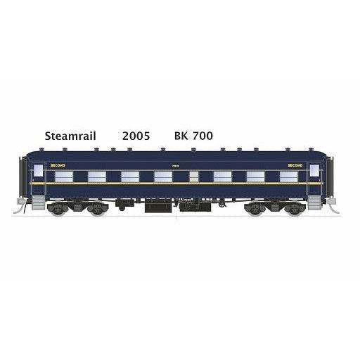 SDS MODELS HO 700 Class Passenger Car Steamrail BK700 2005
