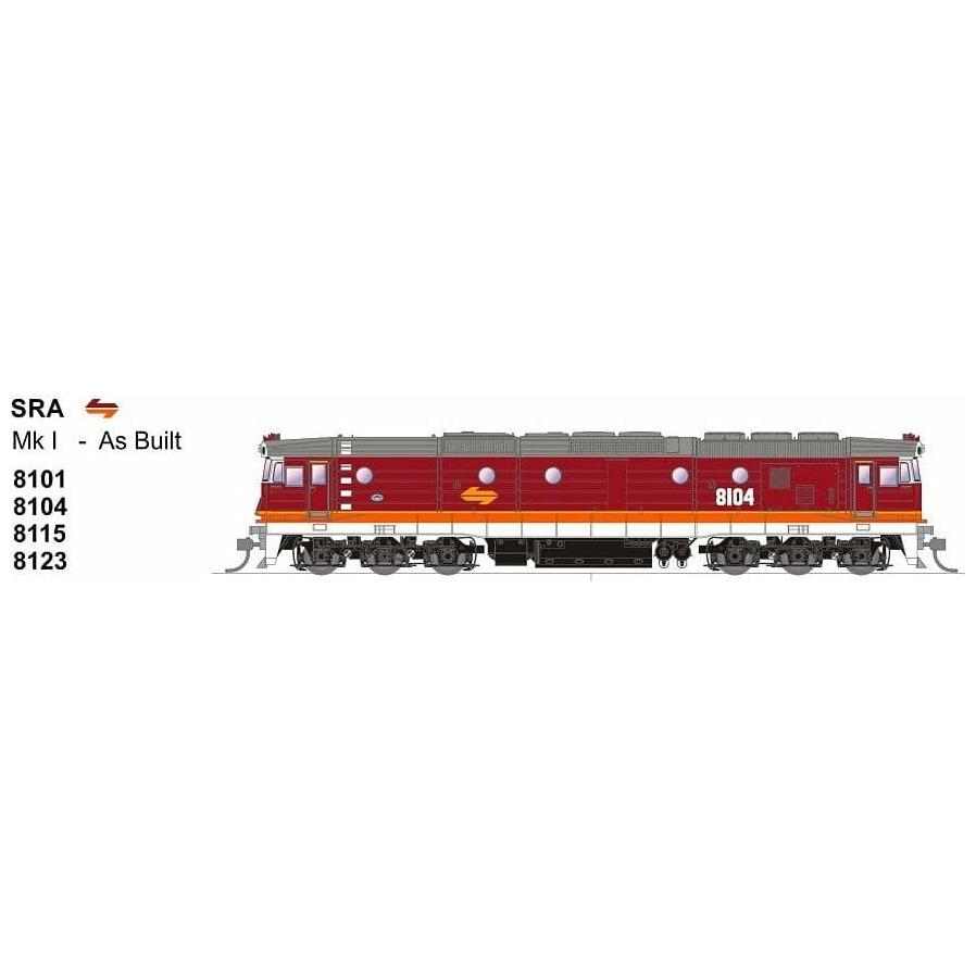 SDS MODELS HO 81 Class SRA Mk I Candy As Built 8104 DCC Sound