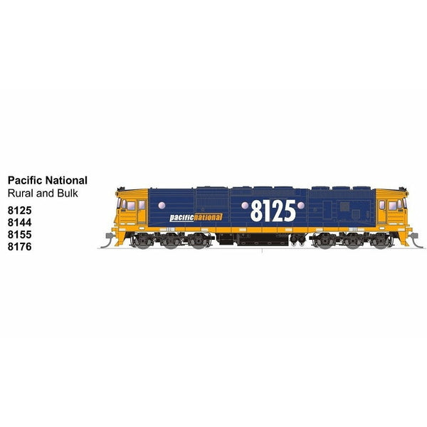 SDS MODELS HO 81 Class Pacific National Rural and Bulk 8125 DC