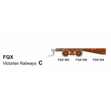 SDS MODELS HO VR FQX Container Wagon (With Lashing Rings) Pack C (3 Pack)