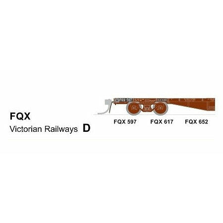 SDS MODELS HO VR FQX Container Wagon (with Lashing Rings) Pack D (3 Pack)