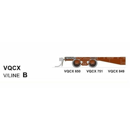 SDS MODELS HO V/Line VQCX Container Wagon (with Lashing Rings) Pack B (3 Pack)