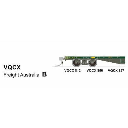 SDS MODELS HO Freight Australia VQCX Container Wagon (with Lashing Rings) Pack B (3 Pack)