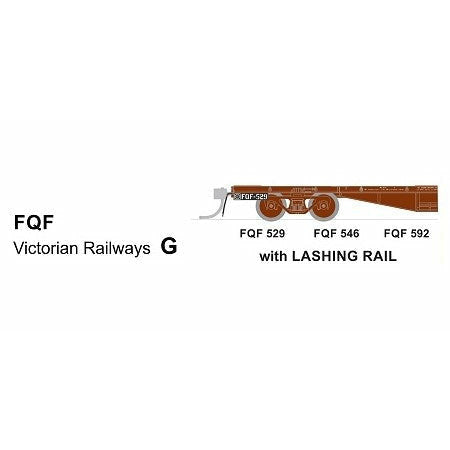 SDS MODELS HO VR FQF Container Wagon (with Lashing Rail) Pack G (3 Pack)