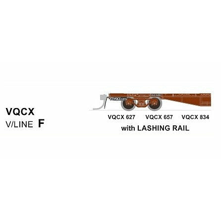 SDS MODELS HO V/Line VQCX Container Wagon (with Lashing Rail) Pack F (3 Pack)