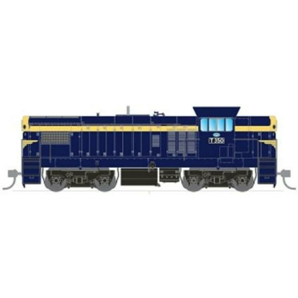 SDS MODELS HO T Class Series 2 High-Nose (T2) T350 VR Blue/Gold DCC Ready