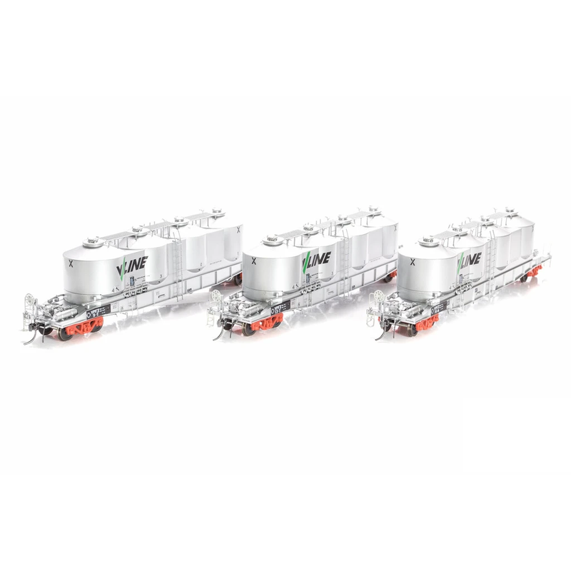 SDS HO FX V/Line Flour Wagons A (3 Pack)