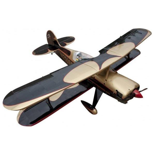 SEAGULL MODELS Steen Skybolt RC Bi-Plane, 15cc ARF, Black Gold