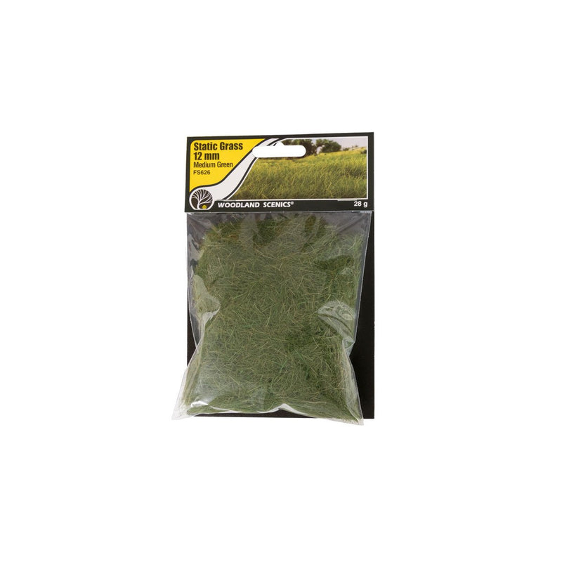WOODLAND SCENICS Static Grass Medium Green 12mm