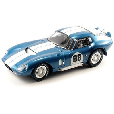 SHELBY 1/18 #98 1965 Shelby Cobra Daytona Blue w/White
